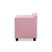 Baxton Studio Felice Modern and Contemporary Pink Faux Leather Kids 2-Seater Loveseat - LD2192-Pink-LS