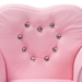 Baxton Studio Mabel Modern and Contemporary Pink Faux Leather Kids Armchair - LD2185-Pink-CC