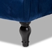 Baxton Studio Keswick Transitional Blue Velvet Fabric Upholstered Button Tufted Cocktail Ottoman - 502-Royal Blue-Otto