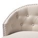 Baxton Studio Theron Transitional Light Beige Fabric Upholstered Wood Swivel Bar Stool Set of 2 - BBT5210B-Light Beige-BS