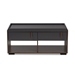 Baxton Studio Rikke Modern and Contemporary Two-Tone Gray and Walnut Finished Wood 2-Drawer Coffee Table - BR3CFT314-Columbia/Dark Grey-CT