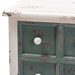 Baxton Studio Angeline Antique French Country Cottage Distressed White and Teal Finished Wood 5-Drawer Storage Cabinet - HY2AB040-White-Cabinet