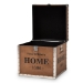 Baxton Studio Violetta Vintage Industrial Beige Fabric Upholstered Wood Storage Trunk Ottoman - DSG17A102-Beige-Ottoman