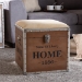 Baxton Studio Violetta Vintage Industrial Beige Fabric Upholstered Wood Storage Trunk Ottoman - DSG17A102-Beige-Ottoman