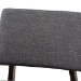 Baxton Studio Colton Mid-Century Modern Dark Gray Fabric Upholstered and Walnut-Finished Wood Bar Stool Set of 2 - Colton-Dark Grey-BS