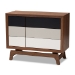 Baxton Studio Svante Mid-Century Modern Multicolor Finished Wood 6-Drawer Chest