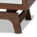 Baxton Studio Svante Mid-Century Modern Multicolor Finished Wood 6-Drawer Chest - WI1704-Walnut/White/Grey-6DW-Chest