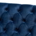 Baxton Studio Silvana Modern and Contemporary Navy Velvet Fabric Upholstered Lounge Chair with Acrylic Legs - TSF1239-Navy Blue/Acrylic-CC