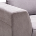 Baxton Studio Petra Modern and Contemporary Gray Fabric Upholstered Right Facing Sectional Sofa - U9380K-Grey-RFC-SF