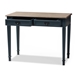 Baxton Studio Dauphine French Provincial Spruce Blue Accent Writing Desk - CHR4VM/M B-CA-Blue Spruce-Desk
