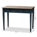Baxton Studio Dauphine French Provincial Spruce Blue Accent Writing Desk - CHR4VM/M B-CA-Blue Spruce-Desk