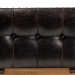 Baxton Studio Marelli Rustic Dark Brown Faux Leather Upholstered 2-Piece Wood Storage Trunk Ottoman Set - JY17A053-Dark Brown-2PC Ottoman Set