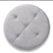 Baxton Studio Vinet Modern and Contemporary Light Gray Fabric Upholstered Natural Wood Cocktail Ottoman - JY17A200-Light Grey-Otto