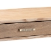 Baxton Studio Lafoy Modern and Contemporary Natural Brown Finished Wood and Gold Finished 2-Drawer Console Table - FJ2A034-Light Brown-Console