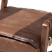 Baxton Studio Rovelyn Rustic Brown Faux Leather Upholstered Walnut Finished Wood Lounge Chair - Rovelyn-Dark Brown/Walnut-CC