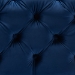 Baxton Studio Avara Glam and Luxe Royal Blue Velvet Fabric Upholstered Gold Finished Button Tufted Ottoman - TSFOT029-Dark Royal Blue/Gold-Otto