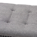 Baxton Studio Perret Modern and Contemporary Gray Linen Fabric Upholstered Oak Brown Finished Wood Bench - TSF7739-Grey/Natural Oak-Bench