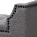 Baxton Studio Perret Modern and Contemporary Gray Linen Fabric Upholstered Oak Brown Finished Wood Bench - TSF7739-Grey/Natural Oak-Bench