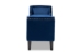 Baxton Studio Perret Modern and Contemporary Royal Blue Velvet Fabric Upholstered Espresso Finished Wood Bench - TSF7739-Dark Royal Blue/Black-Bench