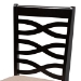 Baxton Studio Lanier Modern and Contemporary Sand Fabric Upholstered Espresso Brown Finished Wood Dining Chair Set of 4 - RH318C-Sand/Dark Brown-DC-4PK