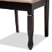 Baxton Studio Lanier Modern and Contemporary Sand Fabric Upholstered Espresso Brown Finished Wood Dining Chair Set of 4 - RH318C-Sand/Dark Brown-DC-4PK