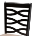 Baxton Studio Lanier Modern and Contemporary Sand Fabric Upholstered Espresso Brown Finished Wood 5-Piece Dining Set - RH318C-Sand/Dark Brown-5PC Dining Set