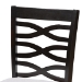 Baxton Studio Lanier Modern and Contemporary Gray Fabric Upholstered Espresso Brown Finished Wood Counter Height Pub Chair Set of 2 - RH318P-Grey/Dark Brown-PC