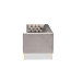 Baxton Studio Zanetta Glam and Luxe Gray Velvet Upholstered Gold Finished Sofa - TSF-7723-Grey/Gold-SF