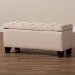 Baxton Studio Fera Modern and Contemporary Beige Fabric Upholstered Storage Ottoman - WS-2005-P-Beige-OTTO