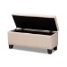 Baxton Studio Fera Modern and Contemporary Beige Fabric Upholstered Storage Ottoman - WS-2005-P-Beige-OTTO