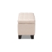Baxton Studio Fera Modern and Contemporary Beige Fabric Upholstered Storage Ottoman - WS-2005-P-Beige-OTTO