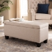 Baxton Studio Fera Modern and Contemporary Beige Fabric Upholstered Storage Ottoman - WS-2005-P-Beige-OTTO