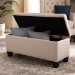 Baxton Studio Fera Modern and Contemporary Beige Fabric Upholstered Storage Ottoman - WS-2005-P-Beige-OTTO
