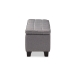 Baxton Studio Fera Modern and Contemporary Gray Fabric Upholstered Storage Ottoman - WS-2005-P-Grey-OTTO