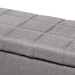 Baxton Studio Fera Modern and Contemporary Gray Fabric Upholstered Storage Ottoman - WS-2005-P-Grey-OTTO