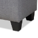 Baxton Studio Fera Modern and Contemporary Gray Fabric Upholstered Storage Ottoman - WS-2005-P-Grey-OTTO