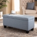 Baxton Studio Fera Modern and Contemporary Light Blue Fabric Upholstered Storage Ottoman - WS-2005-P-Light Blue-OTTO