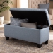 Baxton Studio Fera Modern and Contemporary Light Blue Fabric Upholstered Storage Ottoman - WS-2005-P-Light Blue-OTTO