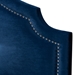 Baxton Studio Cora Modern and Contemporary Royal Blue Velvet Fabric Upholstered Full Size Headboard - BBT6564-Navy Blue-HB-Full
