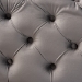 Baxton Studio Avara Glam and Luxe Gray Velvet Fabric Upholstered Gold Finished Button Tufted Bench Ottoman - TSFOT028-Slate Grey/Gold-Otto
