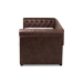 Baxton Studio Mabelle Modern and Contemporary Brown Faux Leather Upholstered Daybed with Trundle - Ashley-Brown-Daybed