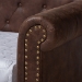 Baxton Studio Mabelle Modern and Contemporary Brown Faux Leather Upholstered Daybed with Trundle - Ashley-Brown-Daybed