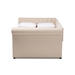 Baxton Studio Mabelle Modern and Contemporary Beige Fabric Upholstered Full Size Daybed with Trundle - Ashley-Beige-Daybed-F/T