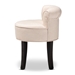 Baxton Studio Cerise Classic and Traditional Small Beige Fabric Upholstered Accent Chair - 1812-Beige-CC