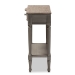 Baxton Studio Noelle French Provincial Gray Finished 1-Drawer Wood Console Table - AGE11-Console