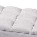 Baxton Studio Brette Mid-Century Modern Grayish Beige Fabric Upholstered Dark Brown Finished Wood Storage Bench Ottoman - BBT3162-Greyish Beige-Otto