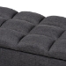 Baxton Studio Brette Mid-Century Modern Charcoal Fabric Upholstered Dark Brown Finished Wood Storage Bench Ottoman - BBT3162-Dark Grey-Otto
