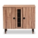 Baxton Studio Valina Modern and Contemporary 2-Door Wood Entryway Shoe Storage Cabinet - FP-1805-5008