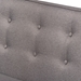 Baxton Studio Arvid Mid-Century Modern Gray Fabric Upholstered 5-Piece Wood Dining Nook Set