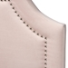 Baxton Studio Rita Modern and Contemporary Light Pink Velvet Fabric Upholstered Twin Size Headboard - BBT6567-Light Pink-HB-Twin